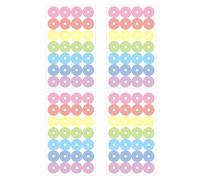 Générique Round Sticky Circles Labels, 7x11.8cm Self-Adhesive Hole Protectors, Reinforcement Labels for Loose Leaf Paper, Binder Sheets, Folder Repair Support