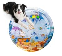 Générique Round Water Play Mat - Inflatable Tummy Time Mat, Crawling Aid