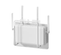 Générique Router Shelf, Wall Mount with No Drill Design, Storage Rack for Electronics, Sturdy Build, Space Saving Feature, Organization Tool, Cable Accessory for Internet Power Strip Living Room