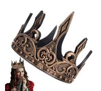 Générique Royale Médiévale - De, De Roi | Accessoire D’habillage Festif, Cosplay Halloween, Accessoire Décoratif De Scène Théâtrale, De Tête Dorée Pour Déguis