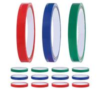Générique Ruban Adhésif D'étanchéité Pet Multi-usage 12 Mm pour Fermeture Paquet D'emballage, 15 Rouleaux Colorés pour Machine à Sceller Paquet Supermarché