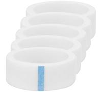 Générique Ruban Adhésif pour Extensions de Cils 12 CM X 43 M en Tissu Non Tissé Blanc Respirant et Hypoallergénique Lot de 5 Rouleaux Fournitures Professionnelles pour Maquillage et