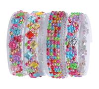 Générique Ruban Adhésif Strass Acrylique 50 CM 4 Rouleaux Décoratifs pour Scrapbooking Décoration DIY Cadres Photo et Accessoires Créatifs