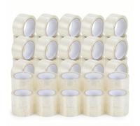 Générique Ruban Adhésif Transparent 48 mm x 100 m - Épaisseur 48 Microns - Ruban d’Emballage Fort pour Cartons, Colis et Déménagement (10)