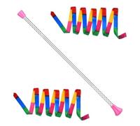 Générique Ruban De Danse Baguette De Twirling Dansante en Acier Inoxydable | Bâton rythmique de direction en métal 53 cm Pour Femmes Hommes Danse Aérobic Entraînement Gym Extérieur