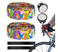 Générique Ruban De Guidon - Revêtement Adhésif Absorbant Les Chocs - Ruban De Poignée Pour Vélos De Route - Pour Conduite Motocyclette Installation Amélioration Confort Amortissement Vibrations