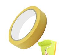 Générique Ruban De Masquage Automobile - Adhésif thermorésistant jaune 2.2 m,Rouleau De Ruban Masquage Peinture Véhicule,pour véhicules, camions, camping-cars, SUV, retouche peinture industrielle et