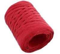 Générique Ruban de Raphia en Papier Rouge 1 Rouleau Polyvalent 100 Mètres , Ficelle Résistante la Casse pour Emballage et Travaux Manuels pour Loisirs Créatifs