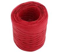 Générique Ruban de Raphia en Papier Rouge 100 M Ficelle d'Emballage Écologique pour Présents Loisirs Créatifs et Décoration de Fête
