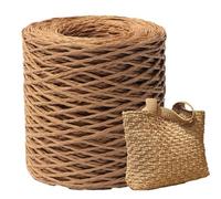 Générique Ruban De Raphia - Rouleaux Raphia À Crochete, 150m Fil De Raphia Naturel, Fil De Raphia Pour Sac En Crochet, Panier Au Crochet