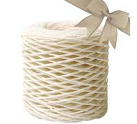 Générique Ruban De Raphia - Rouleaux Raphia À Crochete, 150m Fil De Raphia Naturel, Fil De Raphia Pour Sac En Crochet, Panier Au Crochet