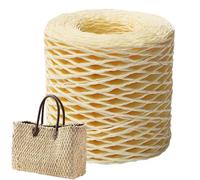 Générique Ruban De Raphia - Rouleaux Raphia À Crochete, 150m Fil De Raphia Naturel, Fil De Raphia Pour Sac En Crochet, Panier Au Crochet