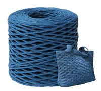 Générique Ruban De Raphia - Rouleaux Raphia À Crochete, 150m Fil De Raphia Naturel, Fil De Raphia Pour Sac En Crochet, Panier Au Crochet