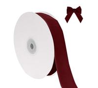Générique Ruban de velours de Noël pour emballer les décorations d'arbre de Noël, 1 pouce de large, 10 mètres au total, tissu fin pour les invitations de mariage (F, One Size)
