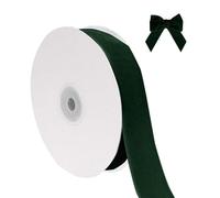Générique Ruban de velours de Noël pour emballer les décorations d'arbre de Noël, 1 pouce de large, 10 mètres au total, tissu fin pour les invitations de mariage (E, 914x2.5cm)