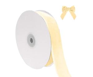 Générique Ruban de velours de Noël pour emballer les décorations d'arbre de Noël, 1 pouce de large, 10 mètres au total, tissu fin pour les invitations de mariage (B, 914x2.5cm)