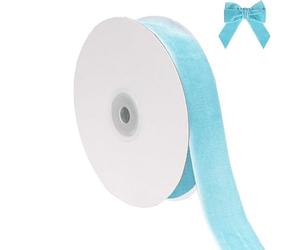 Générique Ruban de velours de Noël pour emballer les décorations d'arbre de Noël, 1 pouce de large, 10 mètres au total, tissu fin pour les invitations de mariage (A, 914x2.5cm)