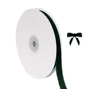 Générique Ruban de velours de Noël pour emballer les décorations d'arbre de Noël, 3/8 pouces de large, 10 mètres au total, tissu fin pour les invitations de mariage (E, 914x1cm)