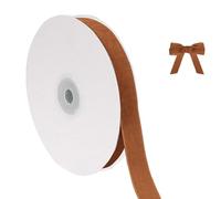 Générique Ruban de velours de Noël pour emballer les décorations d'arbre de Noël, 5/8 pouces de large, 10 mètres au total, tissu fin pour les invitations de mariage (H, 914x1.5cm)