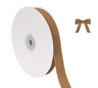 Générique Ruban de velours de Noël pour emballer les décorations d'arbre de Noël, 5/8 pouces de large, 10 mètres au total, tissu fin pour les invitations de mariage (C, 914x1.5cm)