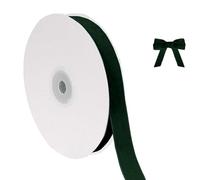 Générique Ruban de velours de Noël pour emballer les décorations d'arbre de Noël, 5/8 pouces de large, 10 mètres au total, tissu fin pour les invitations de mariage (E, 914x1.5cm)