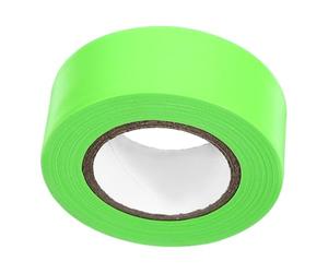 Générique Ruban fluorescent non adhésif en polyester 2,5 cm x 30 m rouleau, pour signalisation de sécurité extérieure en milieu professionnel sur sols