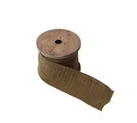 ruban gaze de coton bobine bois 4.5cmx3m kaki - artifetes 79326 Vert