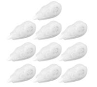 Générique Rubans Correcteurs Adhésifs Facile à Utiliser en Plastique Blanc Lot de 10 pour Corriger Rapidement les Erreurs sur Papier et Photos, pour Étudiants et Papeterie Scolaire