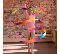 Générique Rubans de Danse | Accessoires de Danse en Dégradé d'Entraînement - à Rubans Tournoyants - pour Camp d'été, Salle Jeux, école Maison, Club, fête, Spectacles,