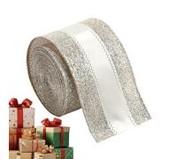 Générique Rubans pour Arts Créatifs | Bande Ornementale De 198 Cm - Ruban d'emballage Couleur Champagne - pour Emballer Les Cadeaux, Décorer Le Sapin, Créer des Nœuds, Guirlandes Et Bouquets
