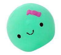 Générique Rubber Egg Dog Toy - 5.5x5cm Squeaky Cute Egg Doll Shape Dog Latex Rubber Ball - Delightful Four-Color Squeaky Ball for Small and Medium-Sized