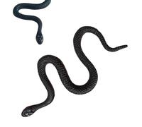 Générique Rubber Snake Toy - 4 inch TPR Soft Toy | Playful Scale Curve Design | Versatile Fun for Parties and Events