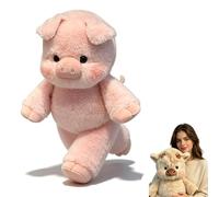 Générique Running Plushies 45/60cm,Adorable Furry Running Cow Stuffed Animal for Stress Relief and Emotional Support,Home Decor for Girls, Boys, Men & Women (Pig Pink,60 cm)