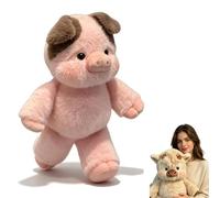 Générique Running Plushies 45/60cm,Adorable Furry Running Cow Stuffed Animal for Stress Relief and Emotional Support,Home Decor for Girls, Boys, Men & Women (Pig Brown,40 cm)