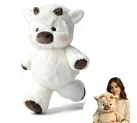 Générique Running Plushies 45/60cm,Adorable Furry Running Cow Stuffed Animal for Stress Relief and Emotional Support,Home Decor for Girls, Boys, Men & Women (Cow White,60 cm)