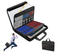Générique Rushclick File Folder, Rushclick Expanding File Folder, 13pocket Large Capacity A4 Fireproof and Waterproof Folder, with Zipper & Labels for Documents (1Pcs)