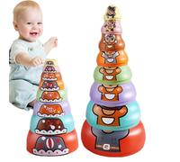 Générique Russe - Tour Arc-en- empilable éducative | Jouet | Puzzle de développement pour bébés, garçons et Filles, Apprentissage précoce, créativité, Cadeau interactif