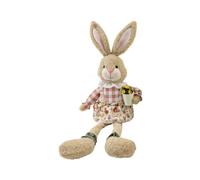 Générique Rustic Bunny Plush, Soft Easter Doll, PP Cotton Bunny with Long Legs Build, Spring Decor Accessory with Charming Design, Plush Toy for Home Bedroom Living Room Desk Apartment