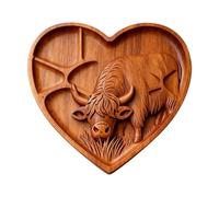 Générique Rustic Cheese Board - Serving Tray for Entertaining | Natural Wooden with, Handmade Kitchen Platter, Food Display Accessory, Dining Table Decor for Home Parties