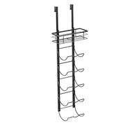Générique Rustproof Carbon Steel Over-the-Door Towel Rack & Organizer | Space-saving 42-inch over-the-door towel rack made of durable carbon steel, offering easy no-drill installation and versatile