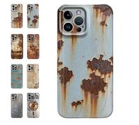 Générique Rusty Phone Case,Rusty Metal Texture Case,Vintage Aesthetic Rust Texture,Creative Industrial Iron Style Shockproof,Compatible for iPhone 16/15/14/13/12/Pro Max (for iphone 16ProMaX,A)