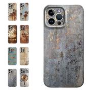 Générique Rusty Phone Case,Rusty Metal Texture Case,Vintage Aesthetic Rust Texture,Creative Industrial Iron Style Shockproof,Compatible for iPhone 16/15/14/13/12/Pro Max (for iPhone 13,G)