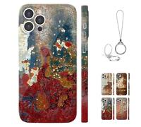 Générique Rusty Phone Case, Rusty Metal Texture Phone Case for IPhone 16/15/14/13/12/11 Pro Max, Industrial Iron Inspired Vintage Rust Look Cover (Style-E,for iPhone12ProMax)