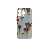 Générique Rusty Phone Case,Supports Wireless Charging,2025 Rusty Mobile Phone Case for iPhone 16/15/14/13/12/11 Series - Vintage Rust Look, Shock-Absorbing Drop Proof (16 Pro,Glossy with Magnetic)