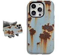 Générique Rusty Phone Case, Vintage Rusty Glossy Phone Case, Creative Vintage Industrial Iron Inspired Shockproof Cases, for Iphone 16 15 14 13 12 11 Pro Max XR XS Plus(for iPhone XS Max,Matte)