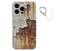 Générique Rusty Phone Case, Vintage Rusty Look Glossy Phone Case Compatible with Iphone 16/15/14/13/12/11 Pro Max, Creative Industrial Iron Inspired Shockproof TPU Cases (for iPhone XR,C)