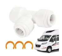 Générique RV Sewer Adapter - ABS 1/2 inch | Universal Pipe Connector Elbow Hose Fitting Outdoor Camping Drainage System Accessory | for Motorhome Travel Trailer Caravan Campsite Use