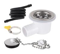 Générique RV Sink Drain Angle Fitting, Quick Connect Filter, 78.74 inch Tube with Drain, Sink Waste, Plumbing Accessory with Modern Style, Angle Fitting for RV and Boat Marine