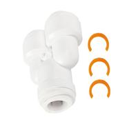 Générique RV Water Pipe Connectors, 1/2 inch Quick-Connect Hot Cold Water Fittings, 12mm Male Threaded Elbows Tees Straight-Insertion, for RV Camper Van Marine Plumbing System, Set of Multiple Pieces