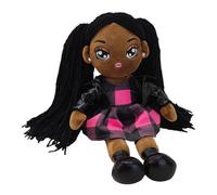 Générique s Bébés Noirs | Noire Douce en Peluche | Jouets Éducatifs et Interactifs pour Fille Tout-Petit Anniversaire Noël Fêtes Jeu de Rôle Chambre